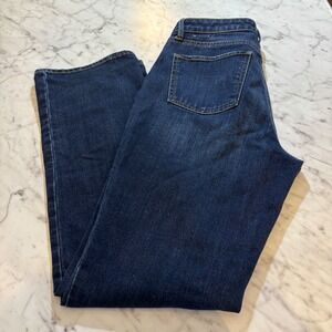 Talbots Barely Boot Curvy Jeans Womens 6 Dark Wash Denim Stretch VN5214 03/22